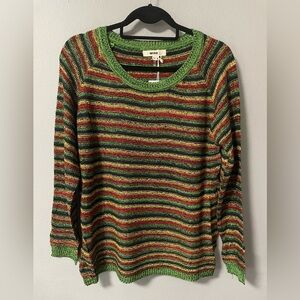 NWT Winni by Miracle Striped Knit Lightweight Sweater. Size M/L